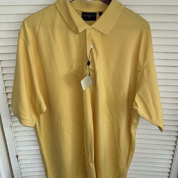 NWT Bobby Jones ⛳️ Players XL Polo New Sun 🌞 Yellow XL Green to Clubhouse 🍸 - Picture 10 of 17
